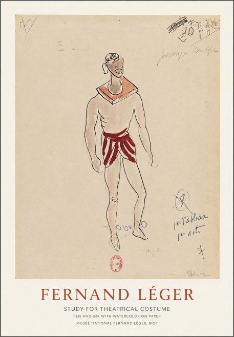 Fernand Léger Study for Theatrical Costume No1 - Plakat
