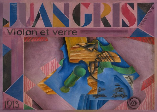 Juan Gris Violon Et Verre No3 - Plakat