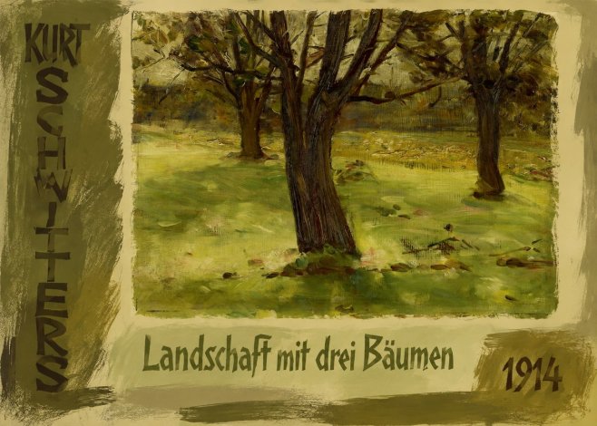 Kurt Schwitters Landschaft Mit Drei Bäumen No3 - Plakat