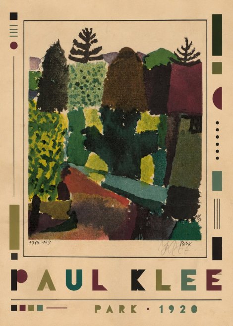 Paul Klee Park II No1 - Plakat