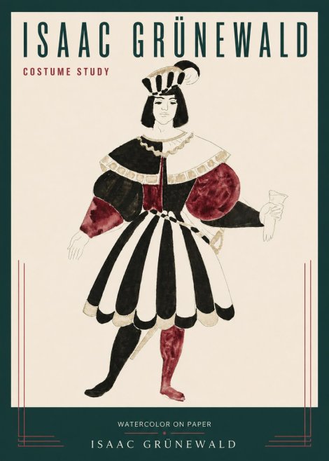 Isaac Grünewald Costume Study VIII No3 - Plakat