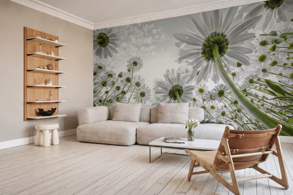 Sunlit Blossom Field