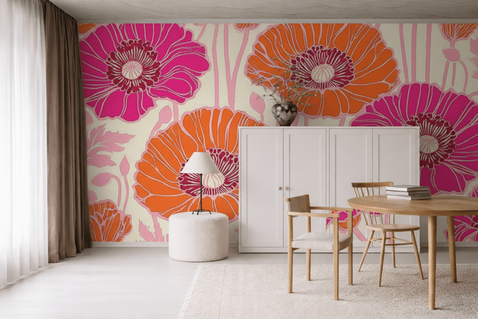 Vibrant Poppy Canvas