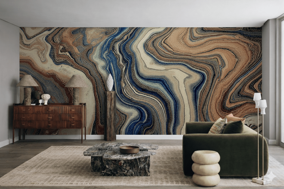 Wavy Terracotta Tides