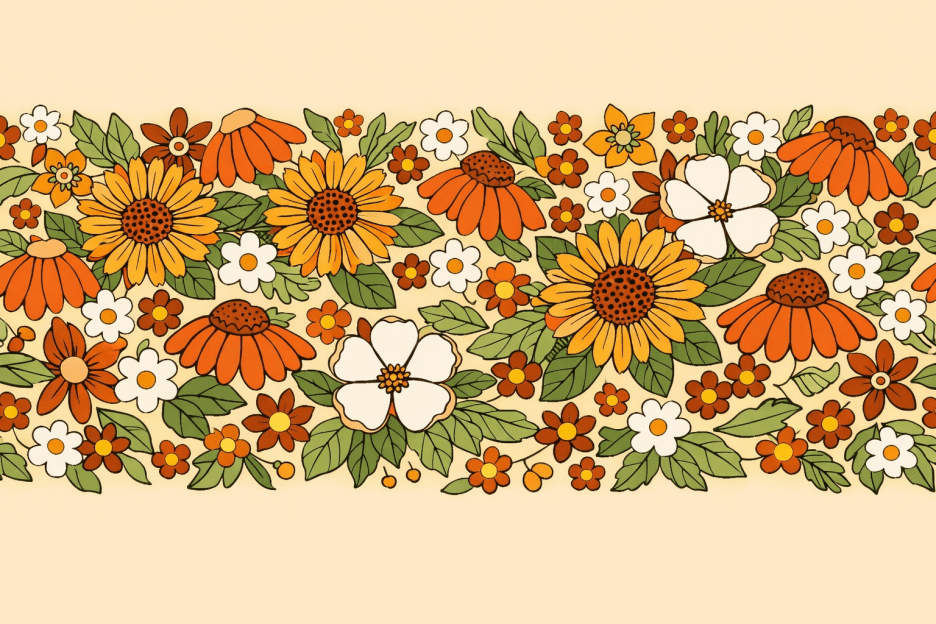 Sunlit Blossom Field