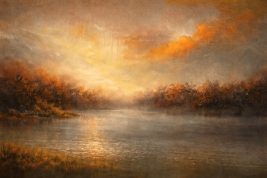 Twilight Reflective Waters