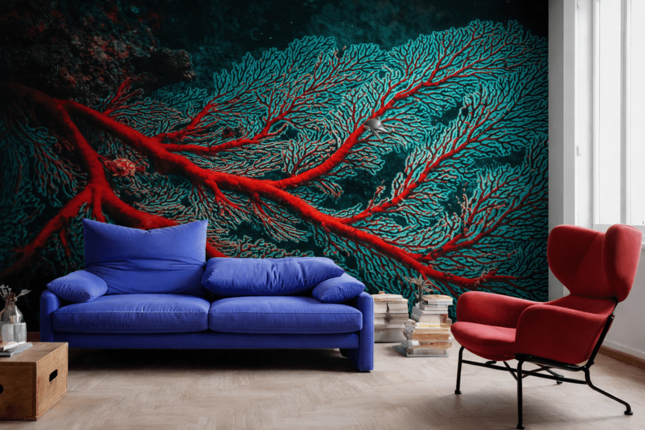 Aquatic Veins Mural