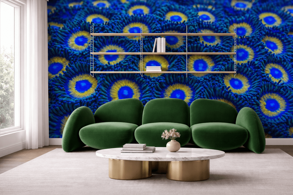 Blue Lenscape Mural