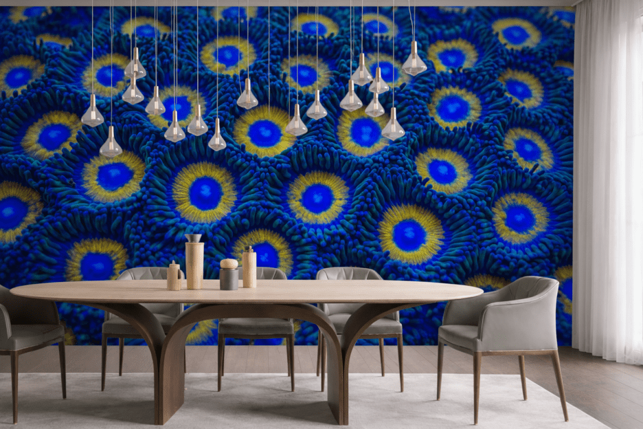 Blue Lenscape Mural