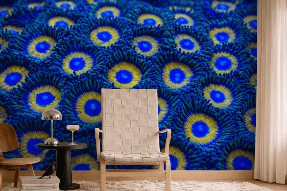 Blue Lenscape Mural