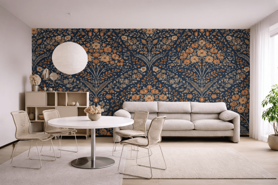 Navy Floral Expanse