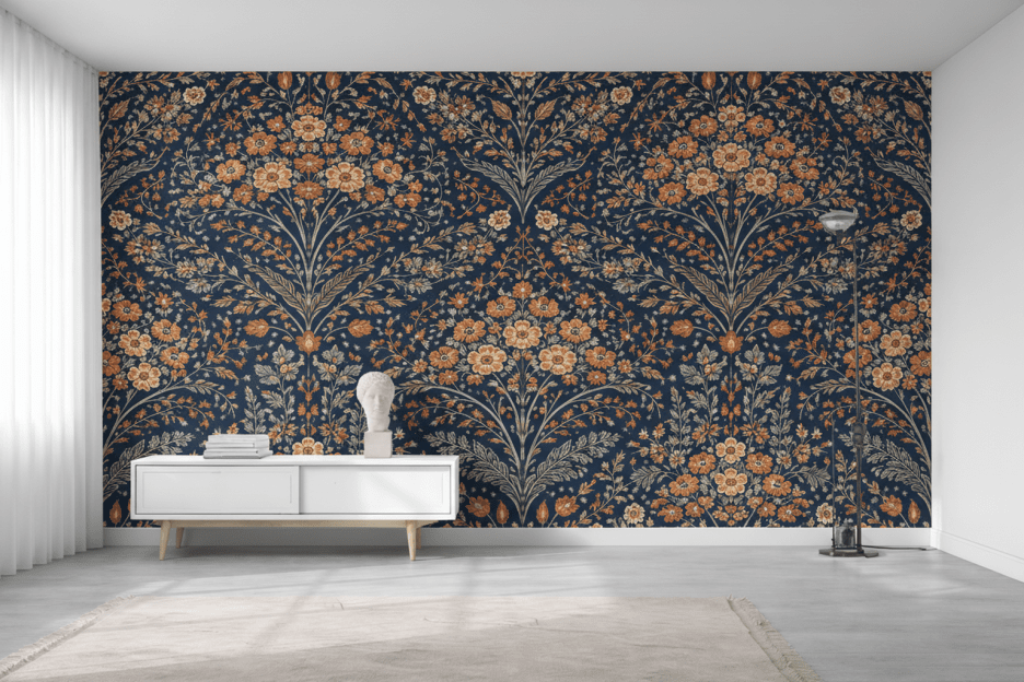 Navy Floral Expanse