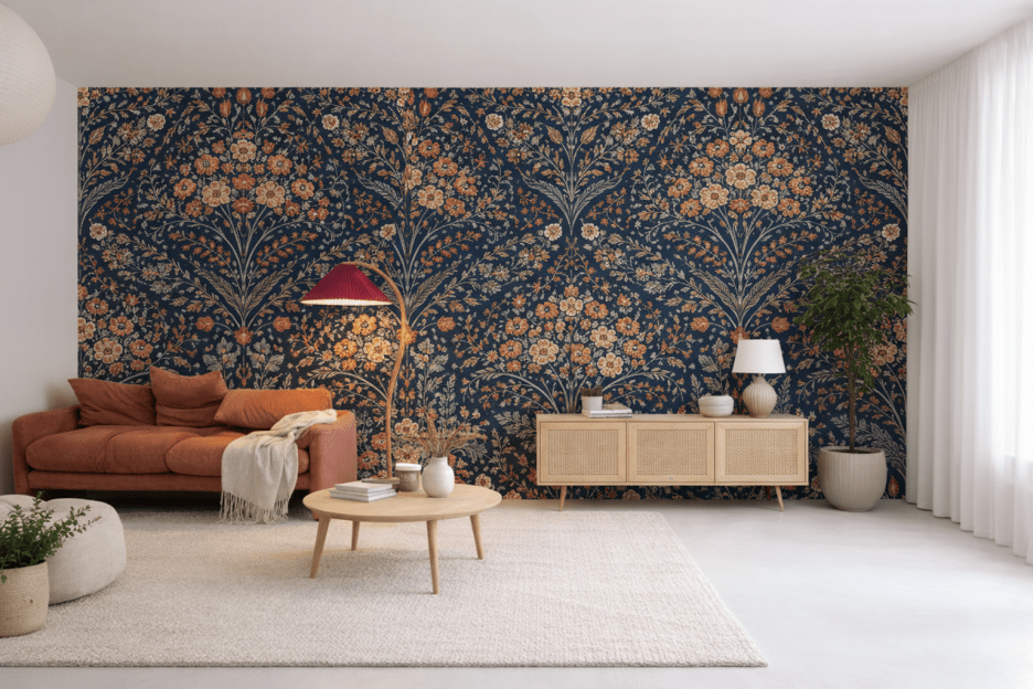 Navy Floral Expanse