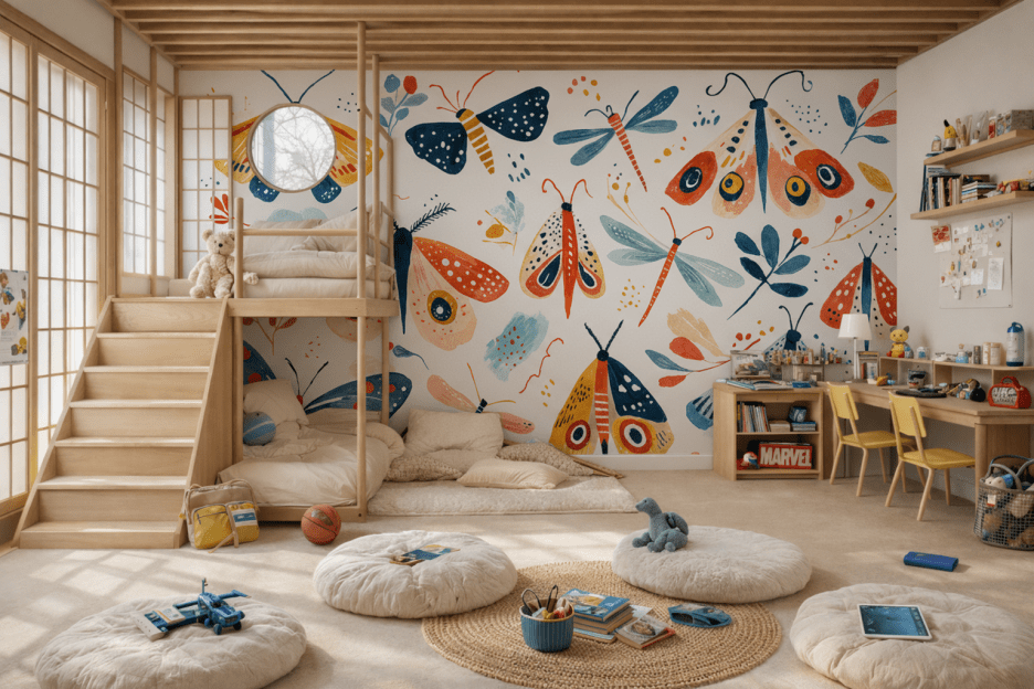 Flutterleaf Mural