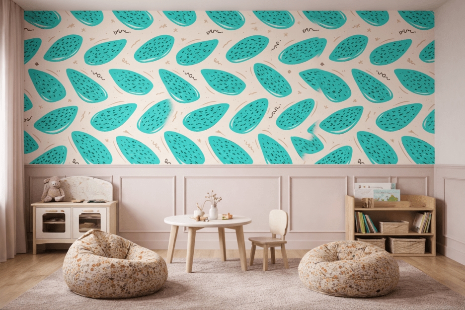 Aqua Streaks Motif