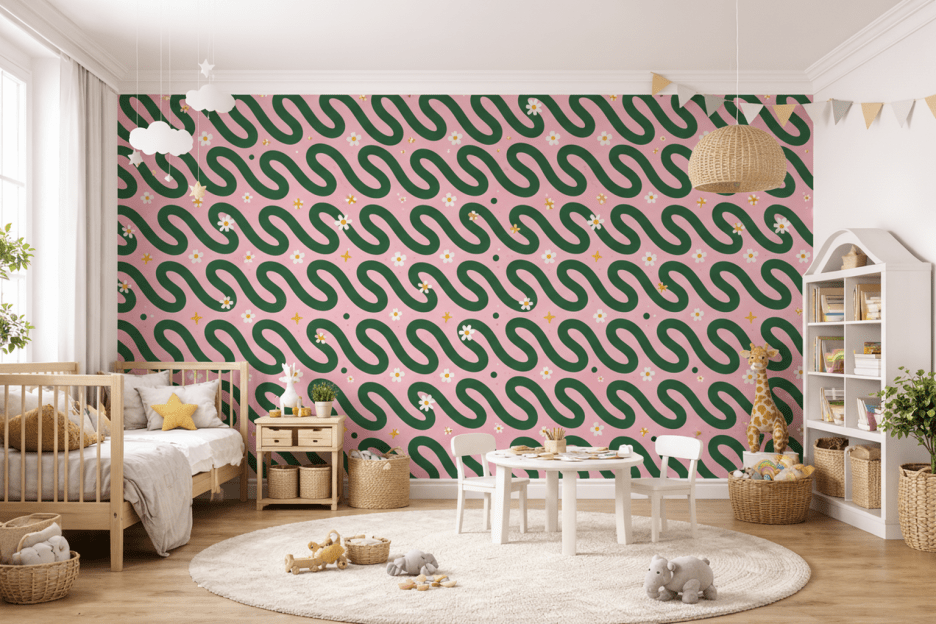 Swaying Blossom Mural