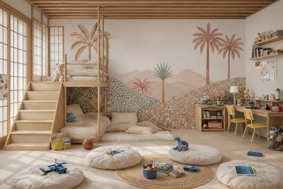 Sunlit Palm Oasis