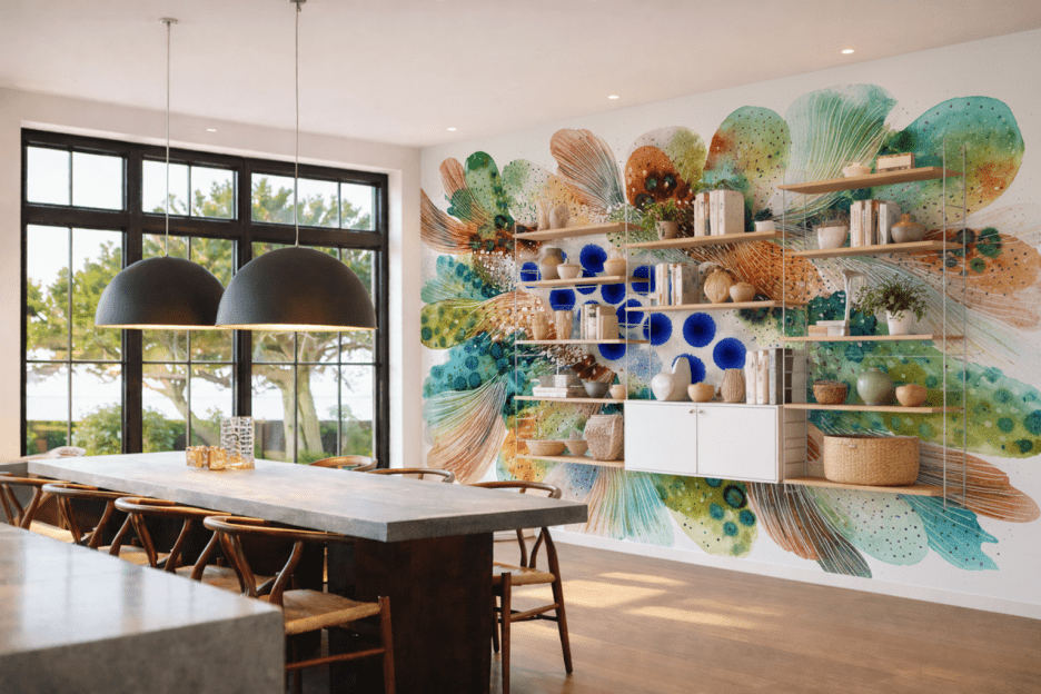 Vibrant Watercolor Ferns