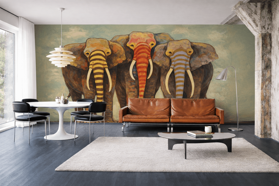 Lively Pachyderm Parade