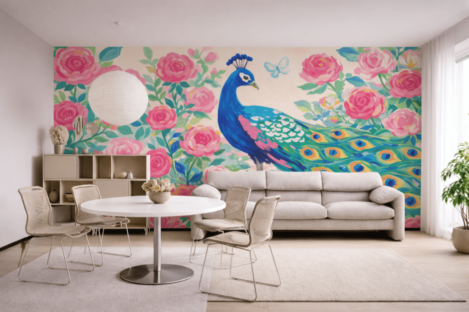 Peacock Blossom Veil