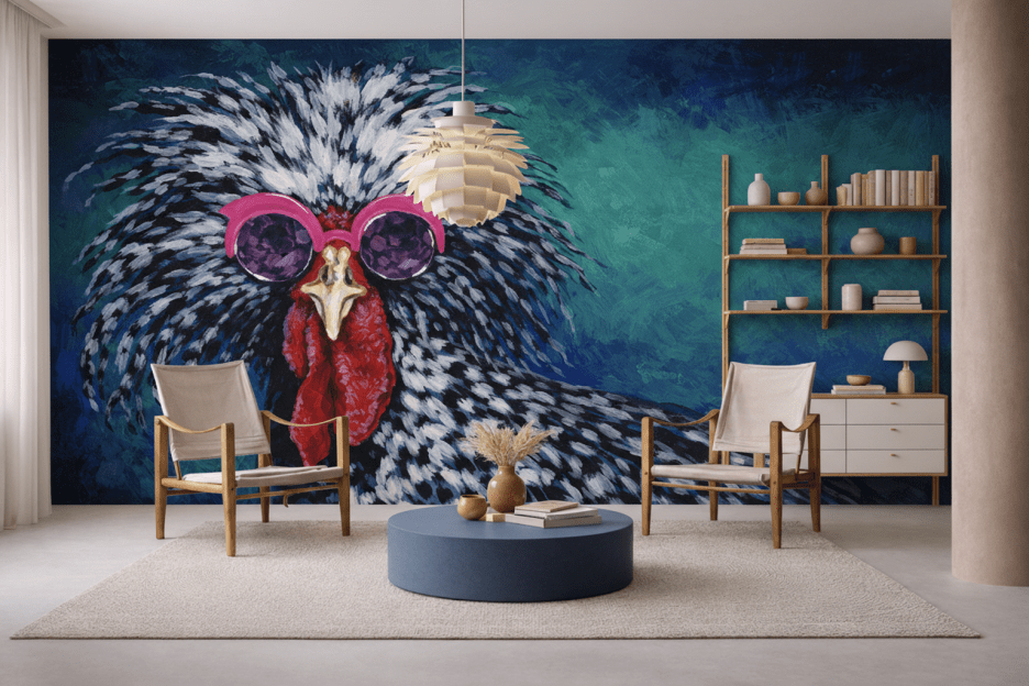 Chic Rooster Portrait