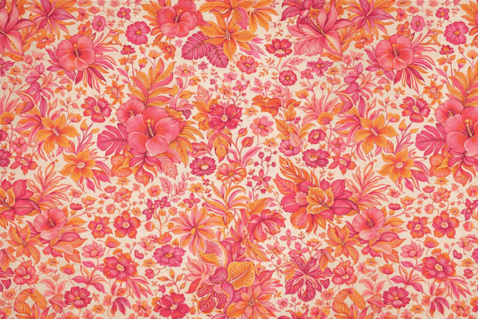 Tropical Petal Tapestry