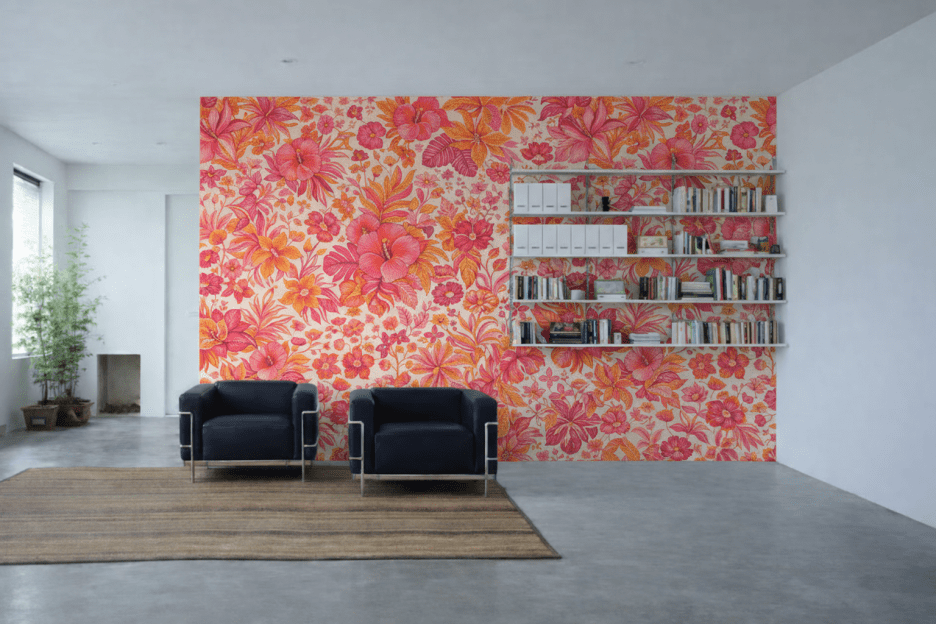 Tropical Petal Tapestry
