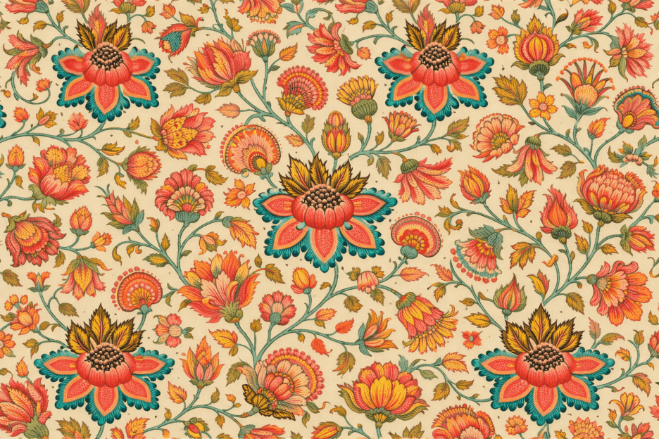 Radiant Blossom Tapestry