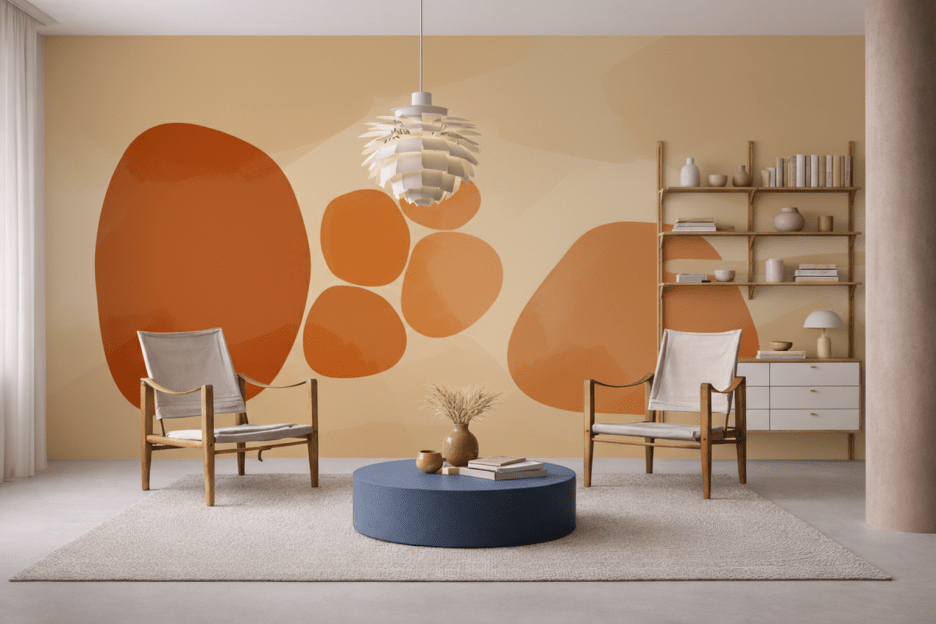 Sunset Pebble Composition