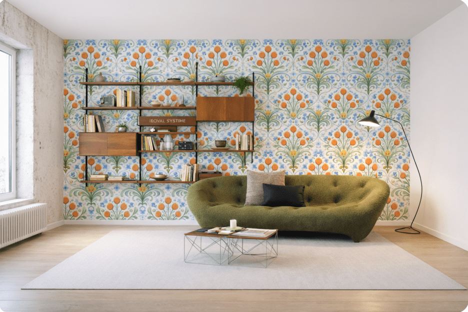 Amber Blossom Tapestry