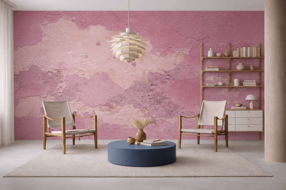 Rosy Textural Canvas