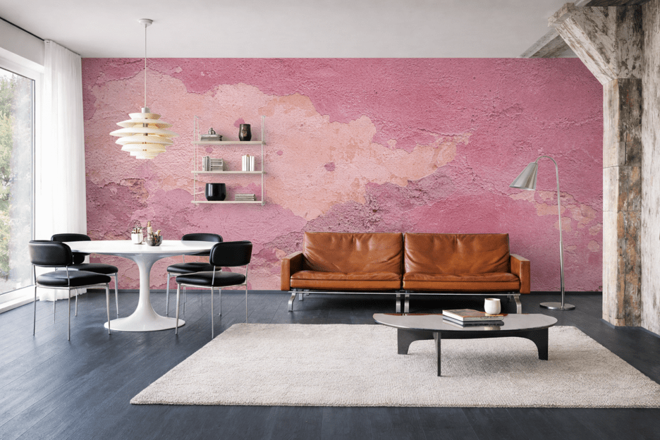 Rosy Textural Canvas