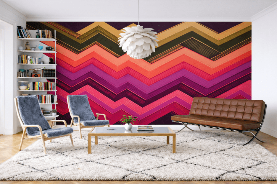 Frosted Zigzag Tapestry