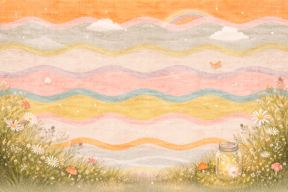 Whimsical Meadow Waves
