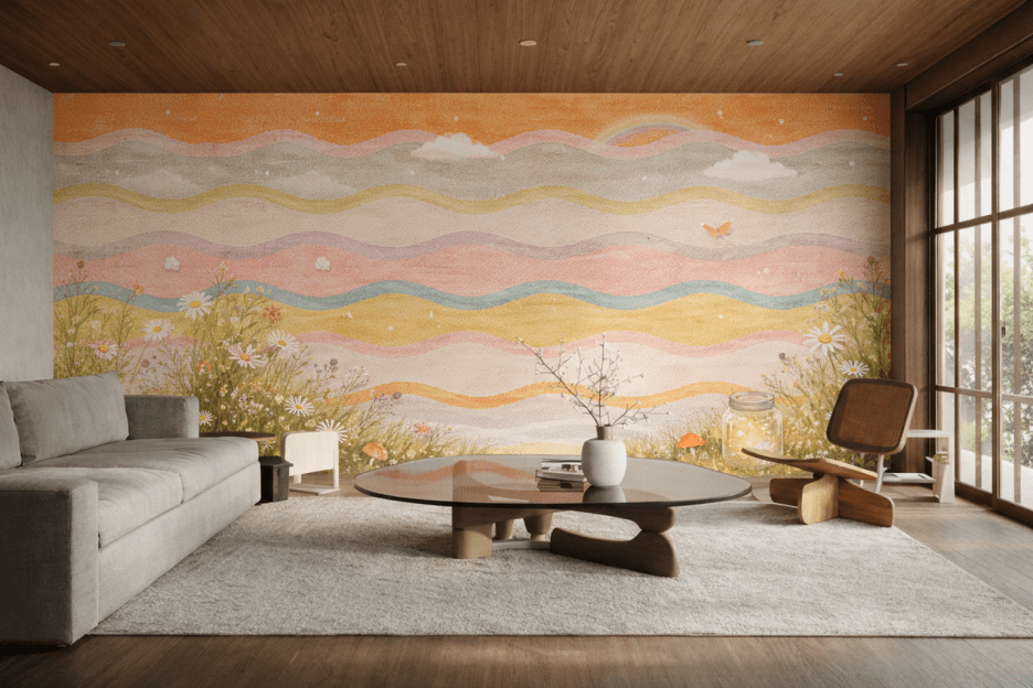 Whimsical Meadow Waves