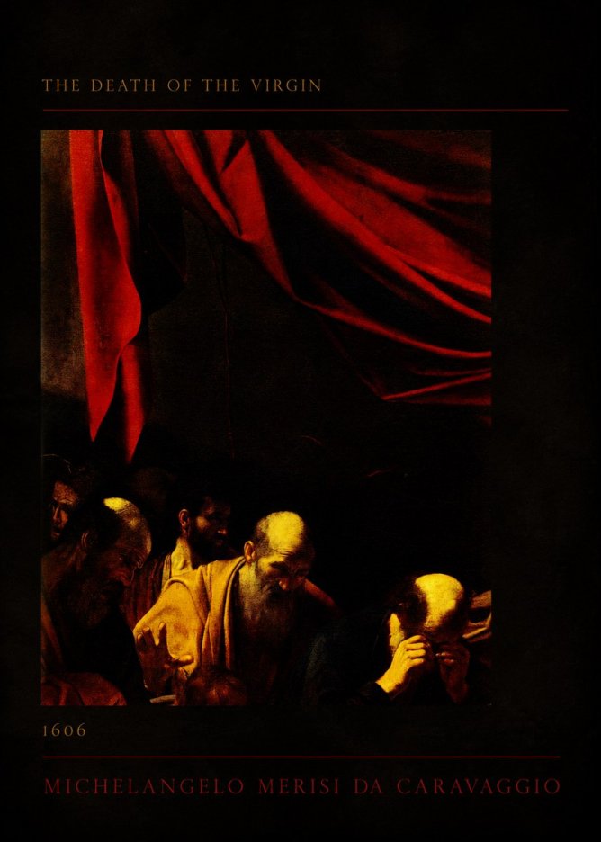 Michelangelo Merisi da Caravaggio The Death of the Virgin I No3 - Plakat
