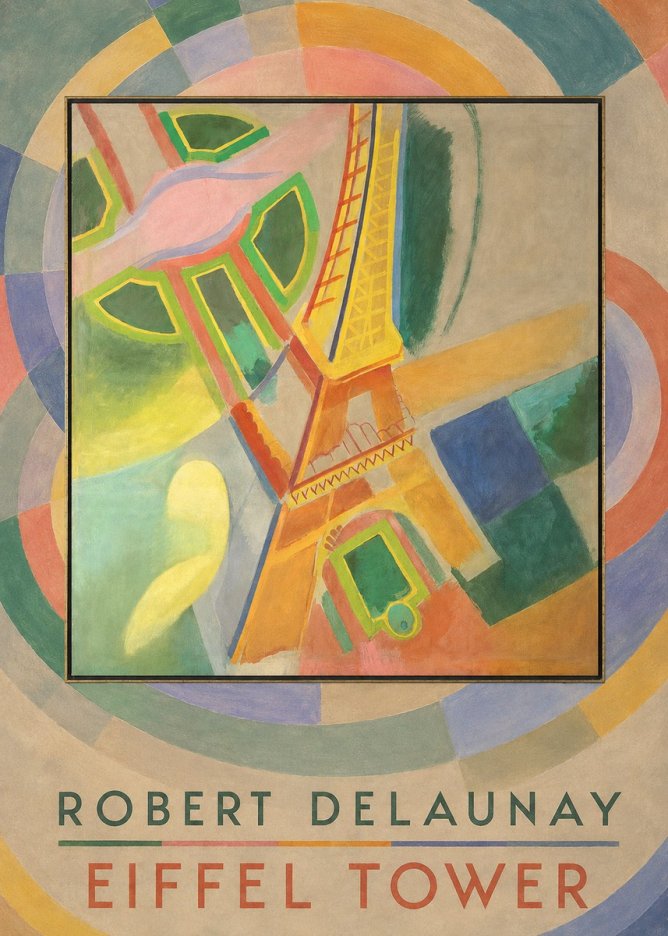 Robert Delaunay Eiffel Tower No5 - Plakat