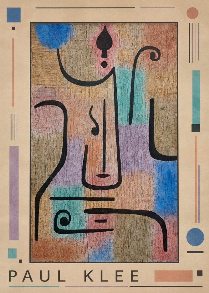 Paul Klee Mask of the Heart No1 - Plakat
