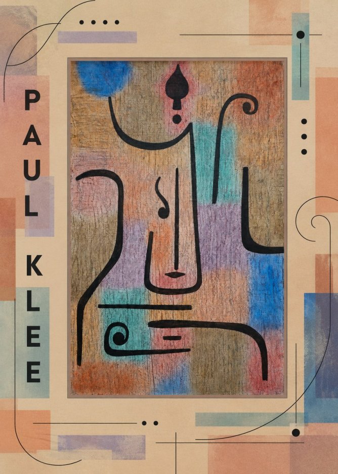 Paul Klee Mask of the Heart No4 - Plakat