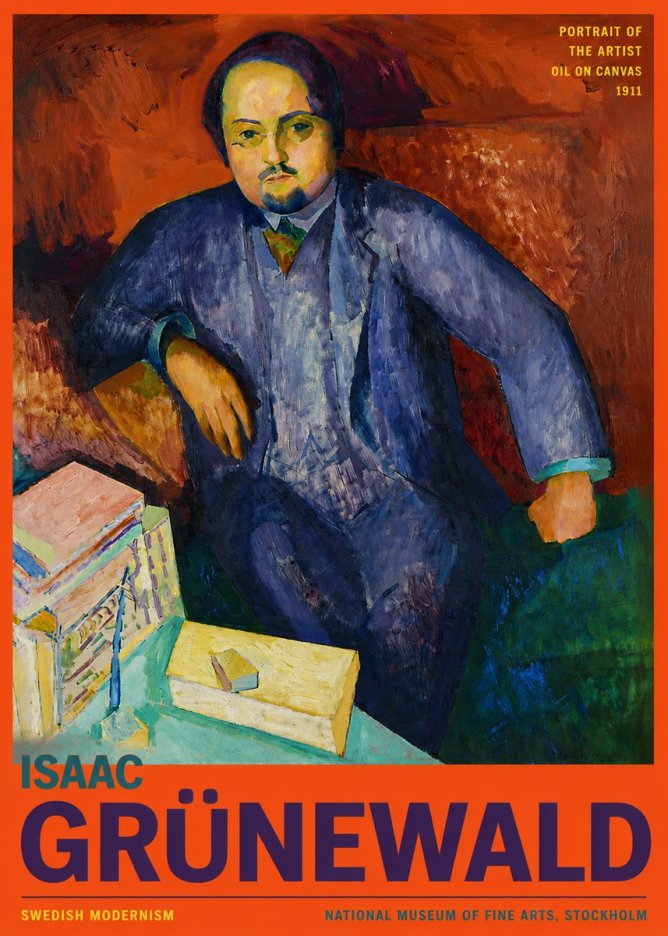 Isaac Grünewald Portrait of the Artist No2 - Plakat