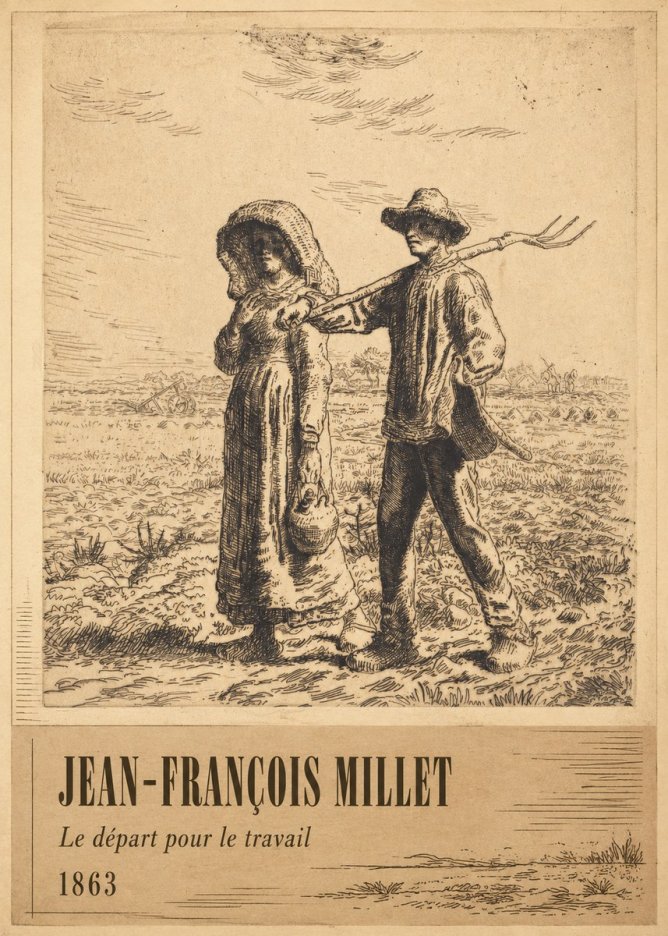 Jean-François Millet Le Départ Pour Le Travail I No2 - Plakat