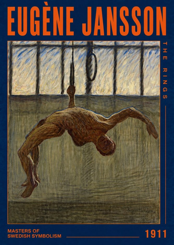 Eugène Jansson The Rings No4 - Plakat