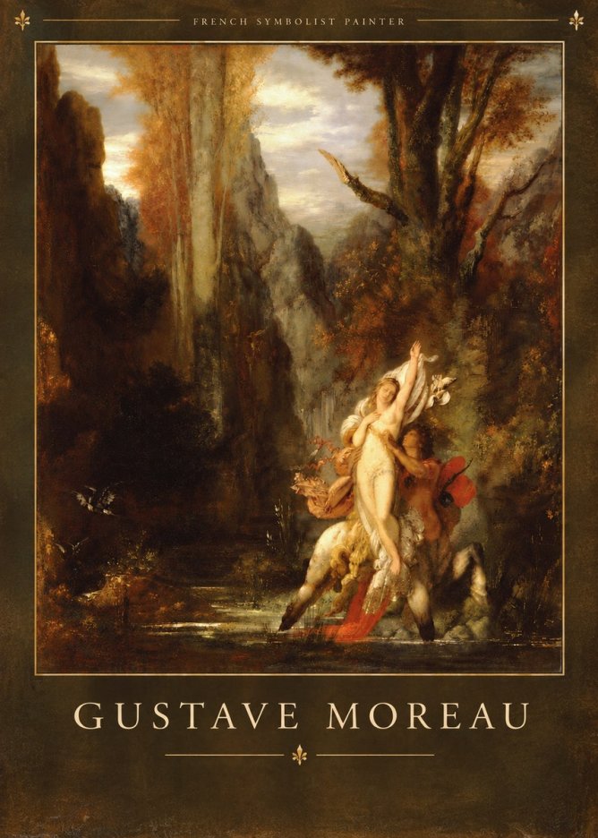 Gustave Moreau Jupiter and Semele I No6 - Plakat