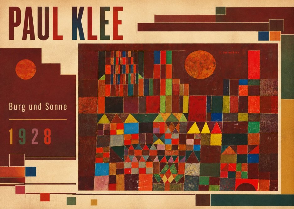 Paul Klee Burg Und Sonne No2 - Plakat