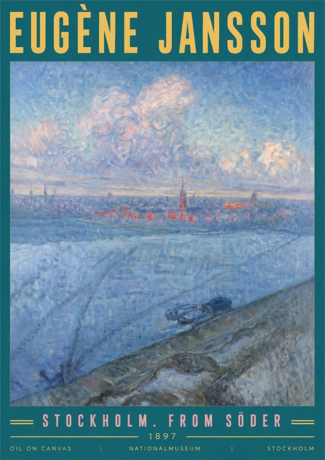 Eugène Jansson Stockholm. from Söder No5 - Plakat