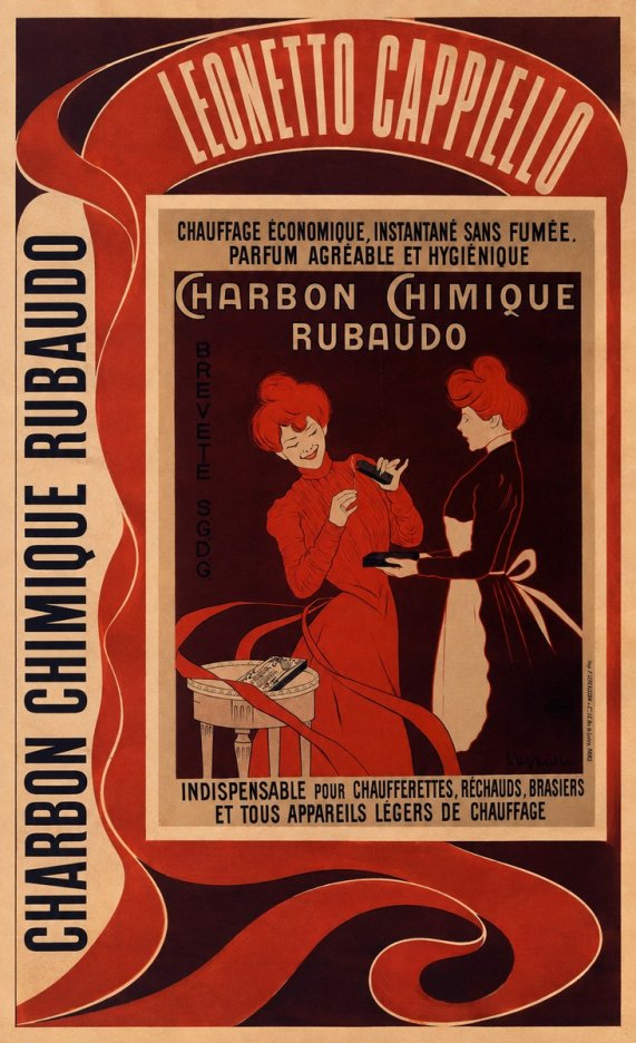 Leonetto Cappiello Charbon Chimique Rubaudo No2 - Plakat