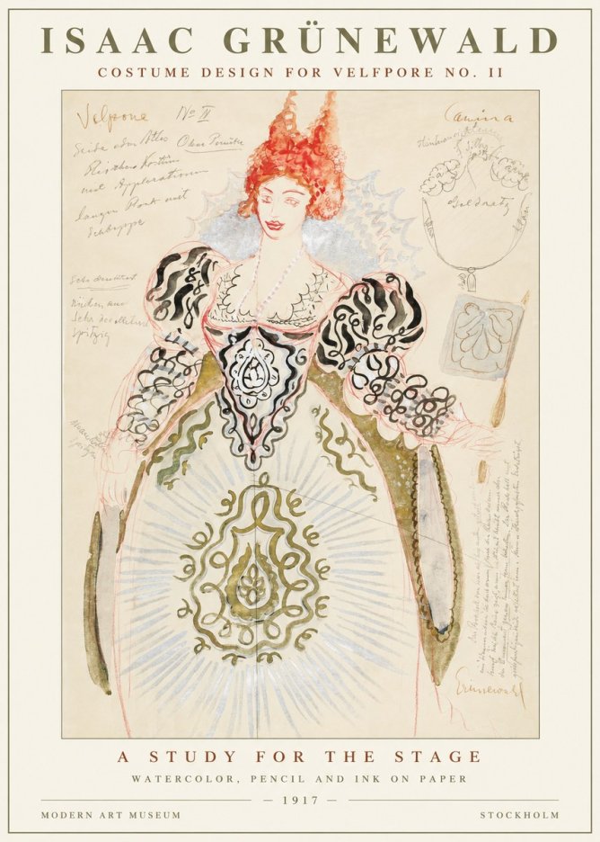 Isaac Grünewald Volpone No Ii No5 - Plakat