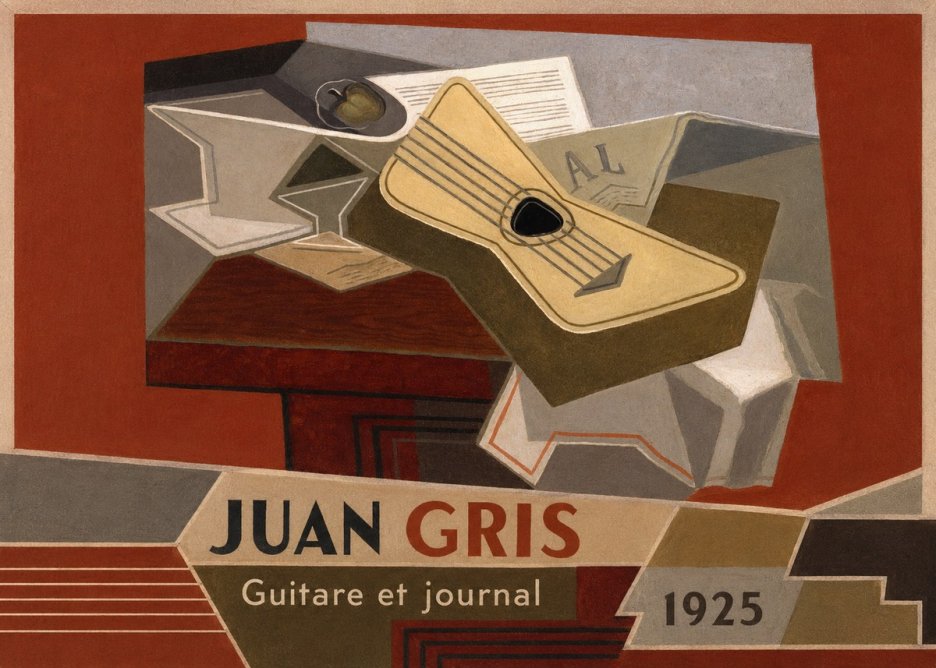 Juan Gris Guitare Et Journal No6 - Plakat