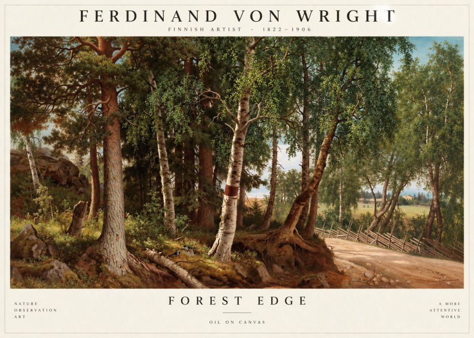 Ferdinand von Wright Forest Landscape No4 - Plakat