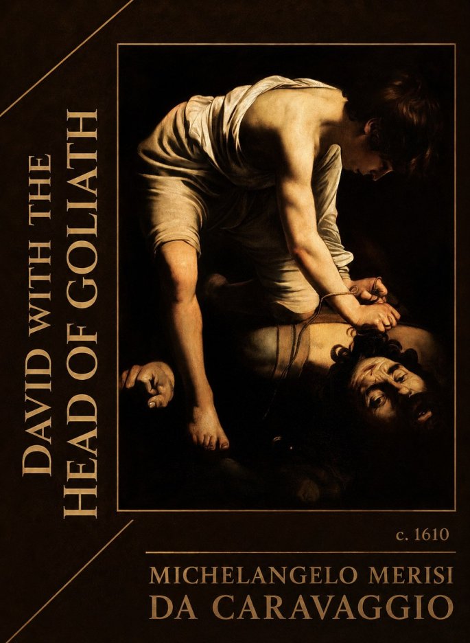 Michelangelo Merisi da Caravaggio David with the Head of Goliath I No2 - Plakat